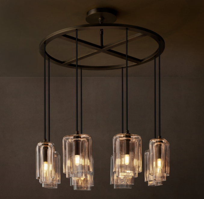 Lacour Clear Glass Round Chandelier