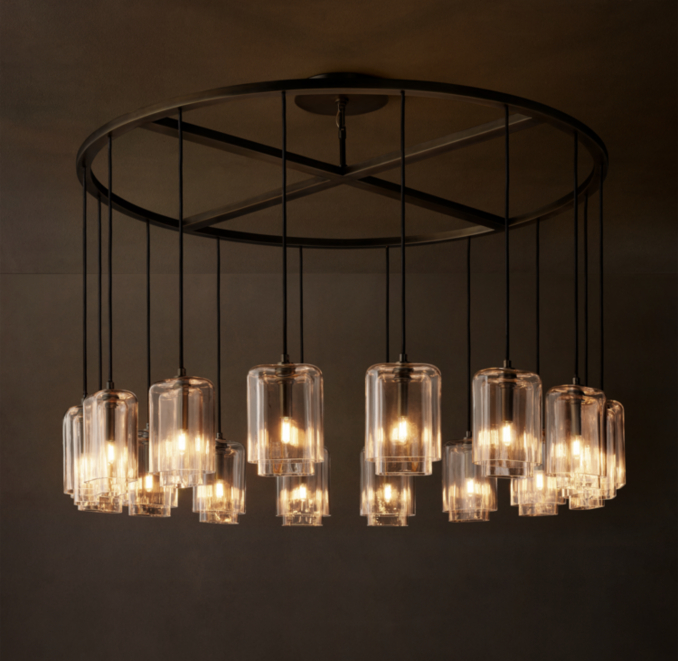 152cm chandelier shown in Bronze.