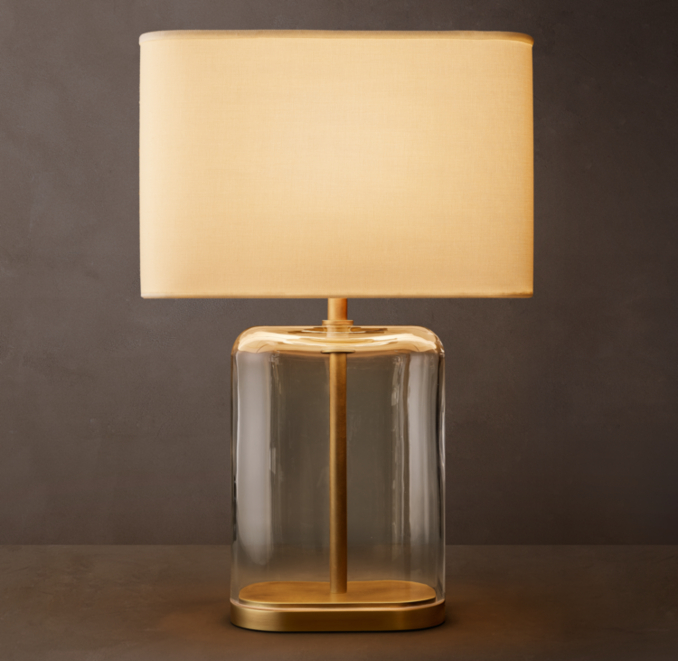 18" lamp shown in Lacquered Burnished Brass.