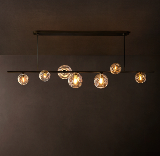 198cm chandelier shown in Bronze.