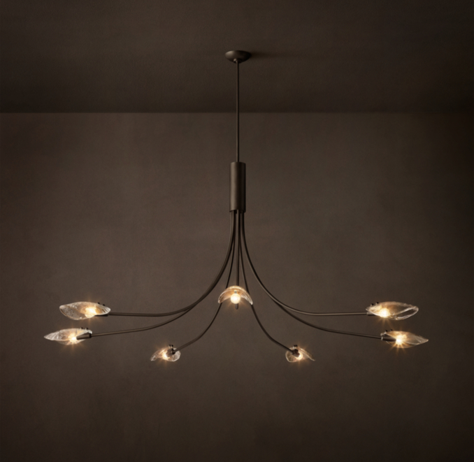 183cm chandelier shown in Bronze.