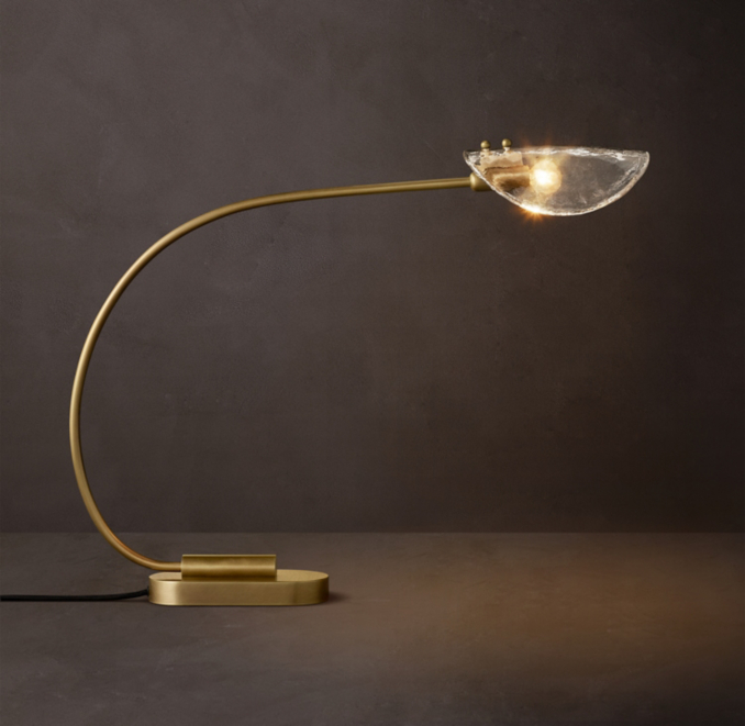 Shown in Lacquered Burnished Brass.