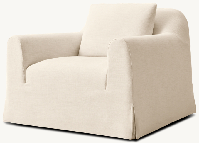 Monastère Waterfall with Back Cushion Swivel Chair