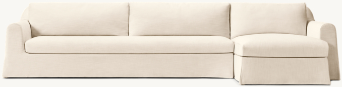 Monastère Right-Arm Bench-Cushion Chaise Sectional
