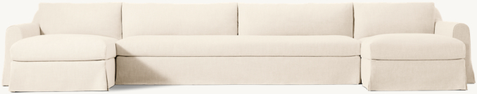 Monastère Bench-Cushion U-Chaise Sectional