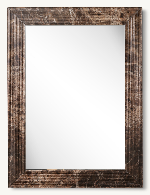 Shown in Brown Emperador marble.