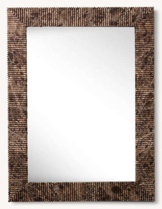 Shown in Brown Emperador marble.
