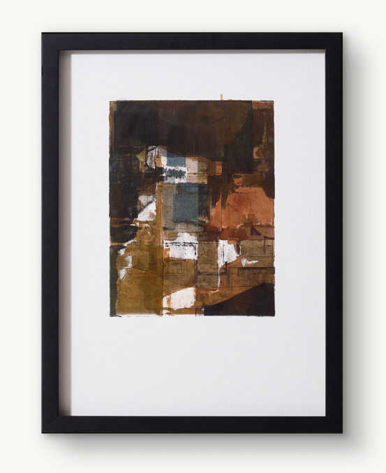 Rob Delamater: Ancient Wall II in Rust - Small