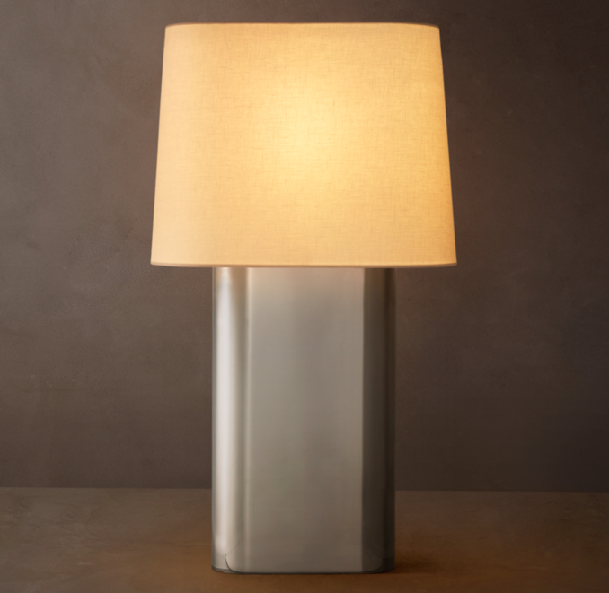 18" lamp shown in Polished Nickel.