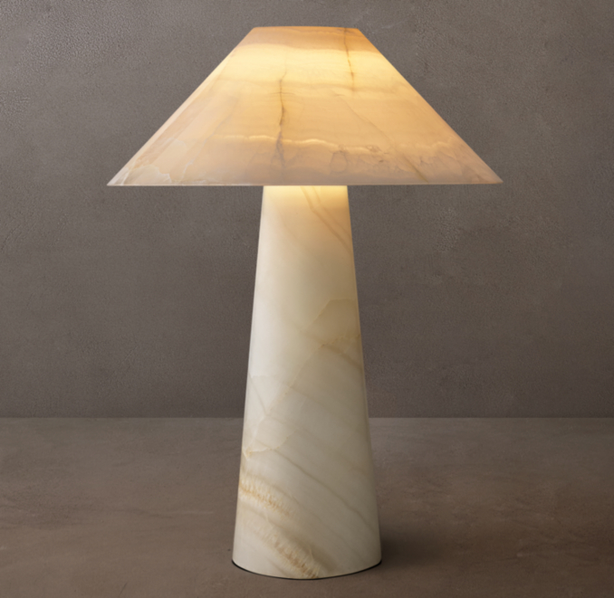 14" lamp shown in Ivory Onyx.