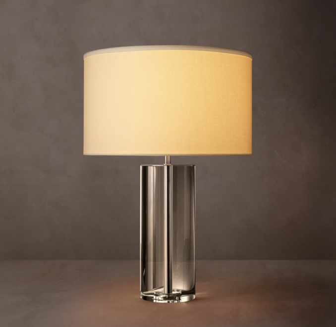 Sarezzo Crystal Cylindrical Table Lamp 