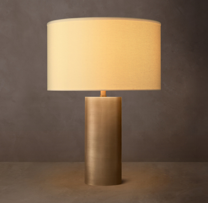 18" lamp shown in Vintage Brass.