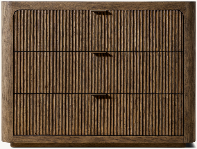 81cm nightstand shown in Brown Oak.