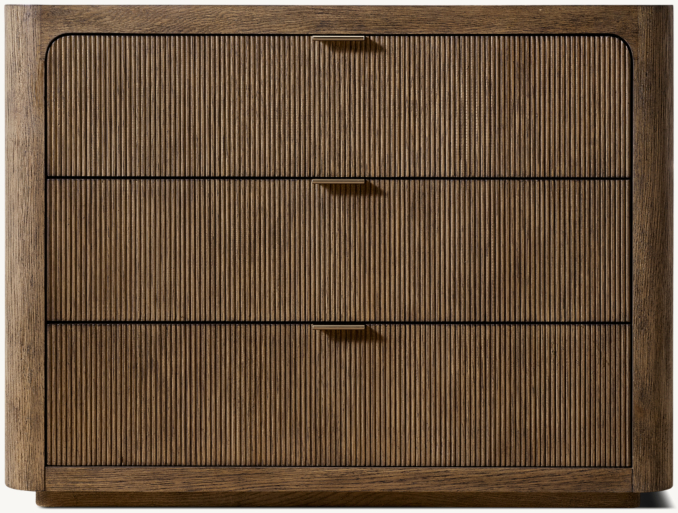32" nightstand shown in Brown Oak.