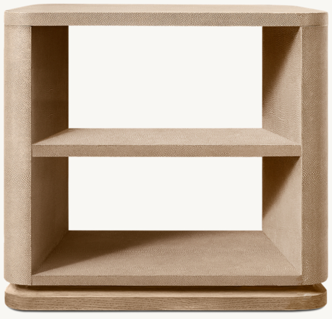Ligné Shagreen Open Square Side Table