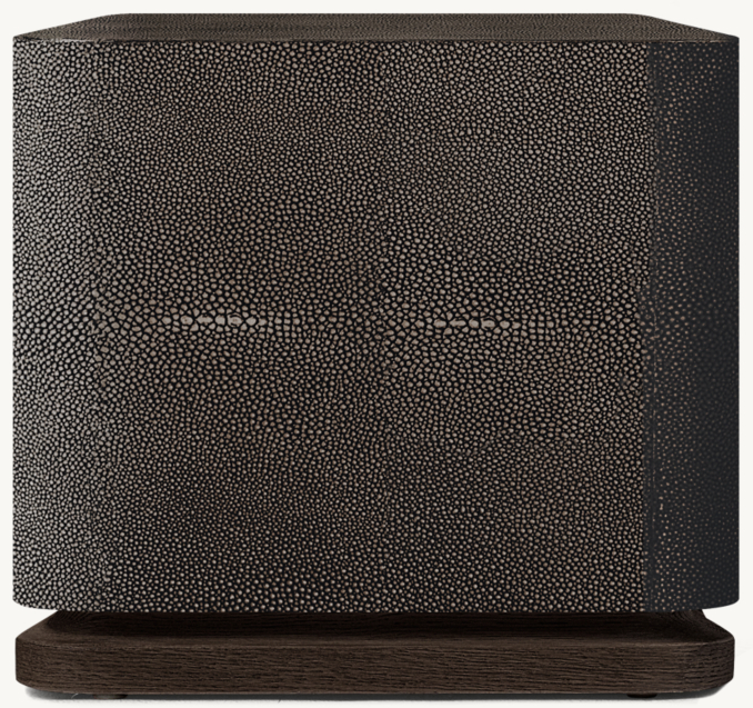 Shown in Ebony Shagreen/Black Brushed Oak.