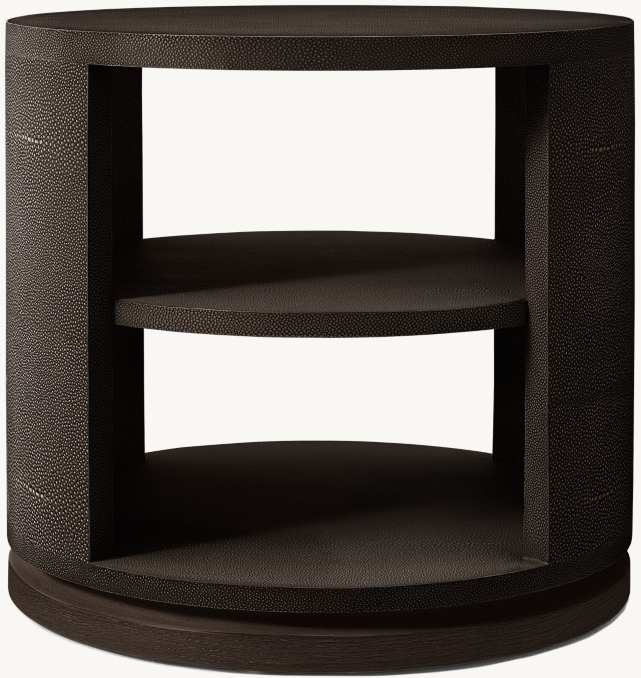 Shown in Ebony Shagreen/Black Brushed Oak.