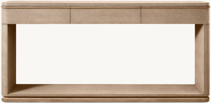 Ligné Shagreen Console Table with Drawers