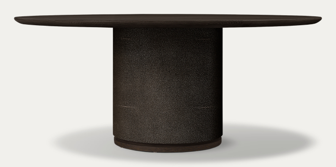 Shown in Ebony Shagreen/Black Brushed Oak.