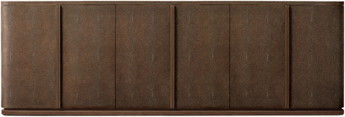 Shown in Mocha Shagreen/Brown Brushed Oak.