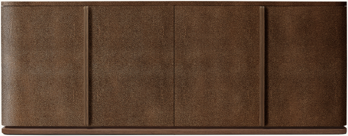 Shown in Mocha Shagreen/Brown Brushed Oak.