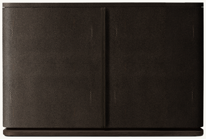 Shown in Ebony Shagreen/Black Brushed Oak.