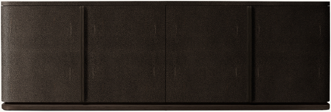 Shown in Ebony Shagreen/Black Brushed Oak.