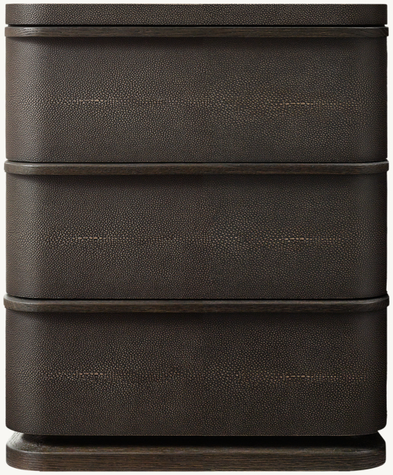 Ligné Shagreen Closed Bedside Table