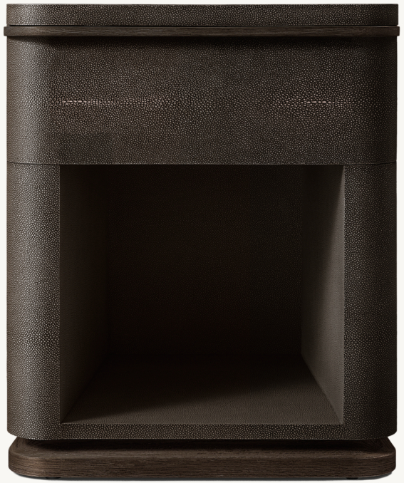 Ligné Shagreen Open Bedside Table