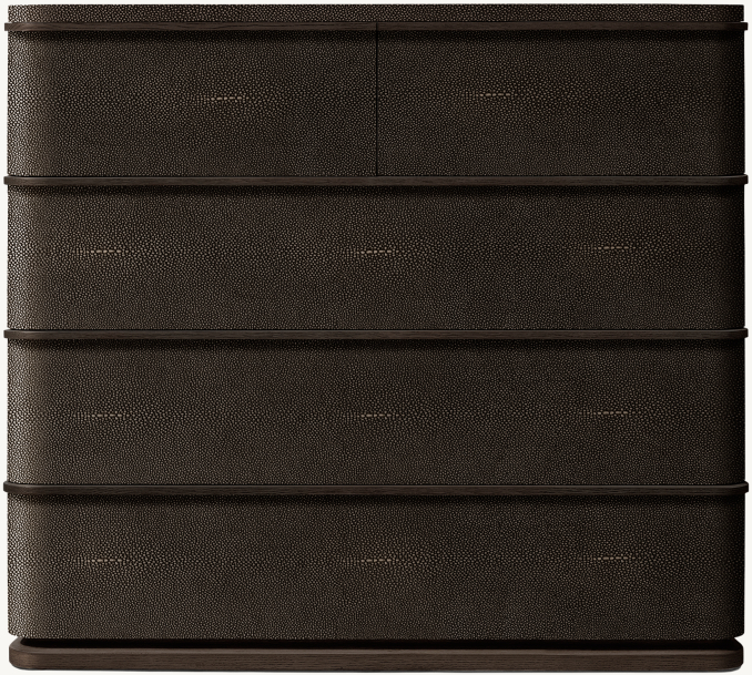 Shown in Ebony Shagreen/Black Brushed Oak.