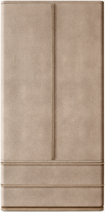 Shown in Greige Brushed Oak/Mocha Shagreen.