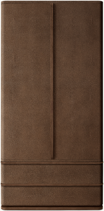 Shown in Brown Brushed Oak/Mocha Shagreen.