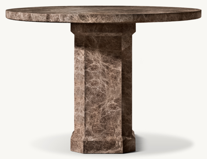 Shown in Brown Emperador Marble.