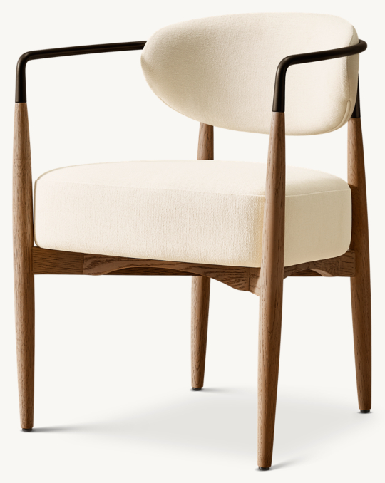 Arno Luxe Fabric Dining Armchair