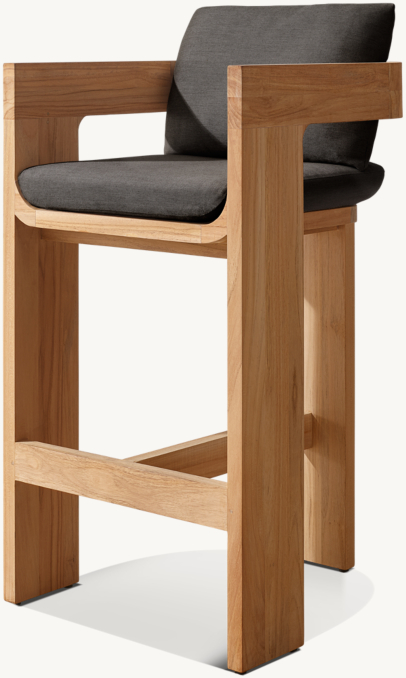 Sedona Open Teak Bar & Counter Stool