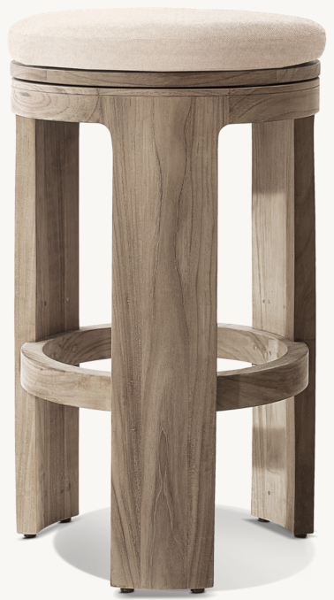 Sedona Teak Swivel Bar & Counter Stool