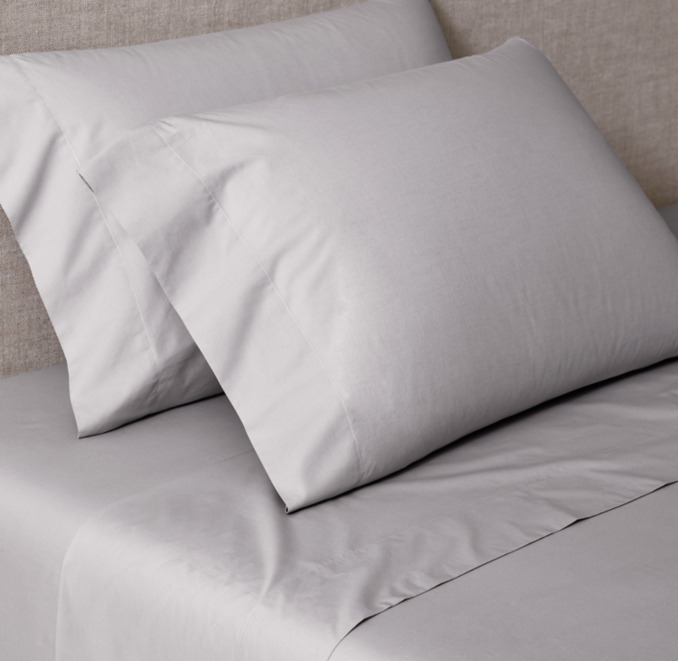 Ensemble de draps en percale italienne lavée