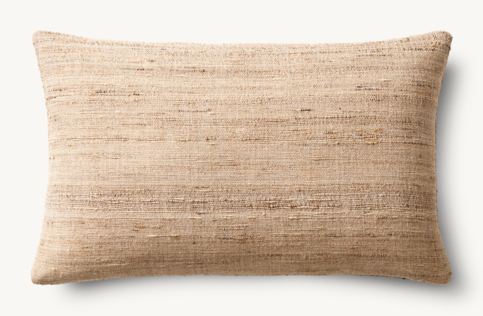 Kari Marled Solid Pillow Cover - Lumbar