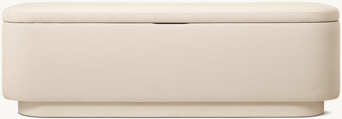 60" bench shown in Natural Performance Linen Weave. 