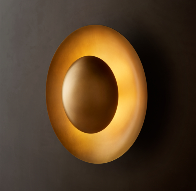 Shown in Lacquered Burnished Brass.