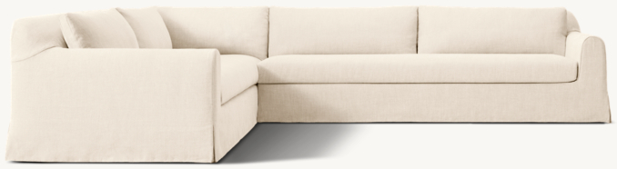 Monastère Left-Arm Bench-Cushion L-Sectional