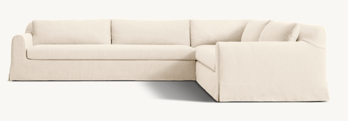 Monastère Right-Arm Bench-Cushion L-Sectional
