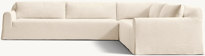Monastère Waterfall with Back Cushions Right-Arm L-Sectional
