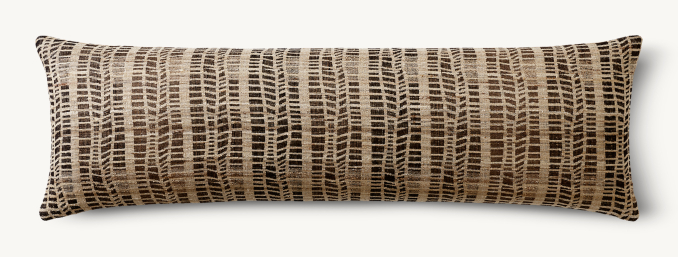 Kari Staggered Stripe Pillow Cover - King Bed Lumbar