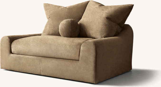Shown in Italian Varenna Suede Tan.
