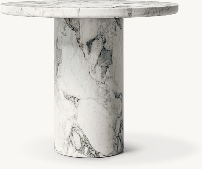Shown in Italian Arabescato Marble.