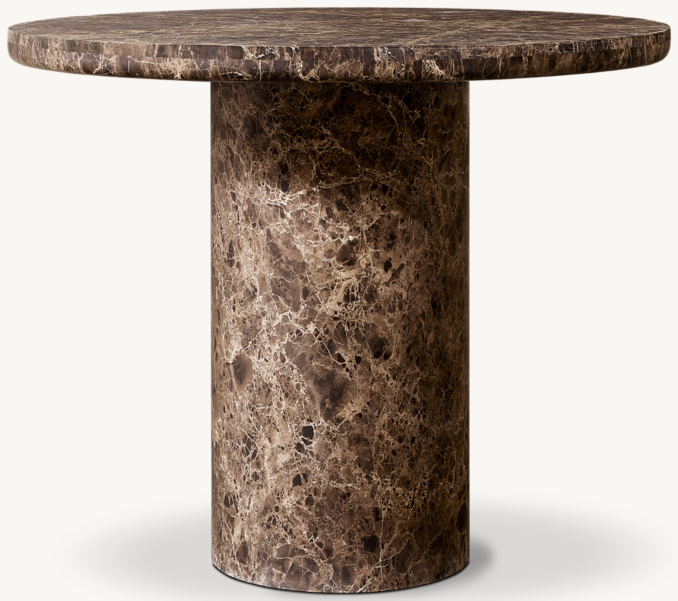 Shown in Brown Emperador Marble.