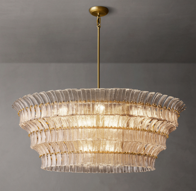 Romano Clear Glass Round Chandelier