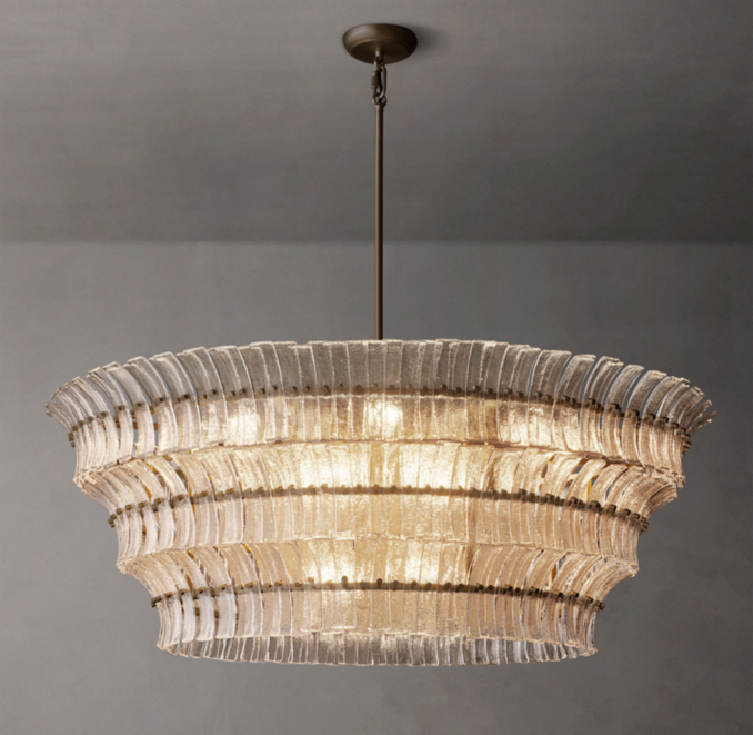 Romano Clear Glass Round Chandelier
