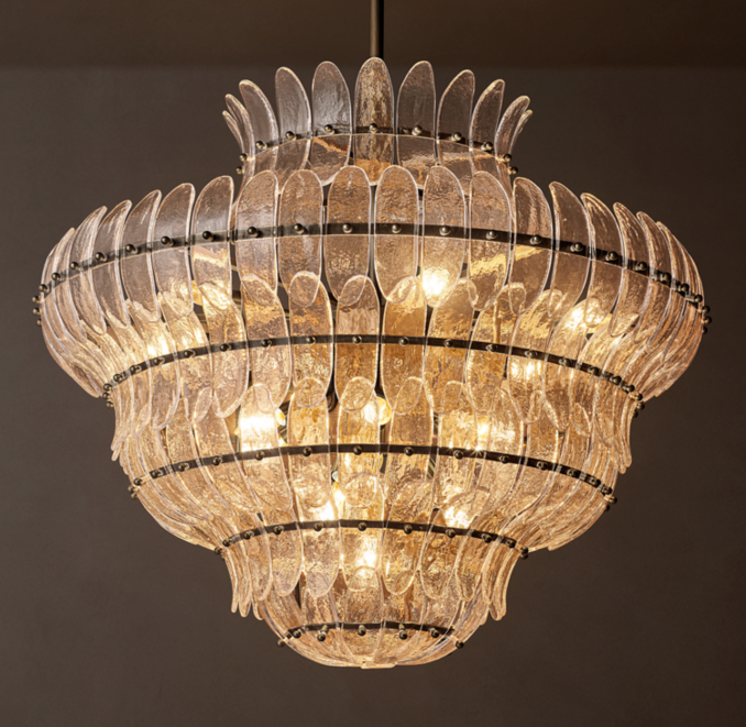 Amelia Clear Glass Round Chandelier